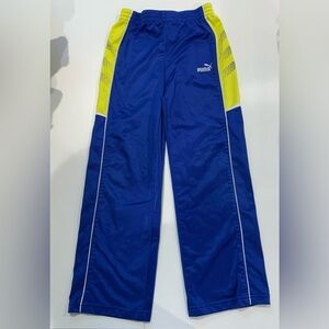 6/$20 boys Puma Royal Blue Pants with Yellow Highlights track pants